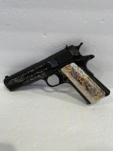 COLT O1911C - 38 SUPER CUSTOM HAND ENGRAVED NEW IN BOX - 2 of 7