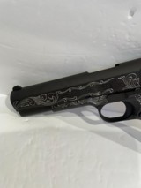 COLT O1911C - 38 SUPER CUSTOM HAND ENGRAVED NEW IN BOX - 3 of 7