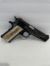 COLT O1911C - 38 SUPER CUSTOM HAND ENGRAVED NEW IN BOX - 1 of 7