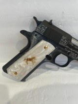 COLT O1911C-38 SUPER CUSTOM HAND ENGRAVED - 5 of 7