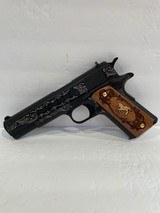 COLT O1911C-38 38 SUPER CUSTOM HAND ENGRAVED - 1 of 7