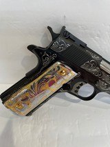 COLT O5873A1 NATIONAL MATCH GOLD CUP - 38 SUPER CUSTOM HAND ENGRAVED NEW IN BOX - 5 of 8