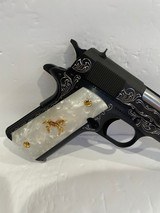 COLT O1911C-38 GOVERNMENT 38 SUPER CUSTOM HAND ENGRAVED - 5 of 7