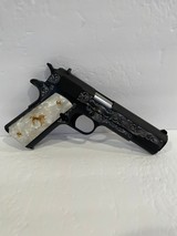 COLT O1911C-38 GOVERNMENT 38 SUPER CUSTOM HAND ENGRAVED - 2 of 7