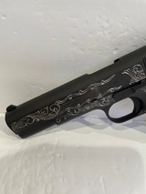 COLT O1911C-38 GOVERNMENT 38 SUPER CUSTOM HAND ENGRAVED - 3 of 7