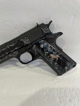 COLT O1911C-38 GOVERNMENT 38 SUPER CUSTOM HAND ENGRAVED - 4 of 7