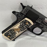 COLT O1911C GOVERNMENT 45 ACP CUSTOM HAND ENGRAVED NEW IN BOX - 5 of 7