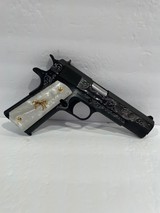 COLT O1911C GOVERNMENT 45 ACP CUSTOM HAND ENGRAVED NEW IN BOX - 2 of 7