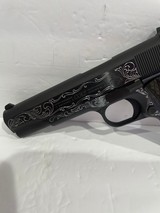 COLT O1911C GOVERNMENT 45 ACP CUSTOM HAND ENGRAVED NEW IN BOX - 3 of 7