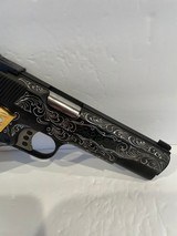 COLT O5872A1 NATIONAL MATCH GOLD CUP 9MM CUSTOM HAND ENGRAVED - 6 of 9