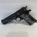 COLT O1911C GOVERNMENT 45 ACP CUSTOM HAND ENGRAVED NEW IN BOX - 1 of 7