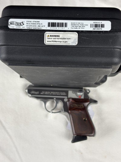 WALTHER PPK/S FIRST EDITION STAINLESS 380 - NEW IN BOX - Image 6 of 6