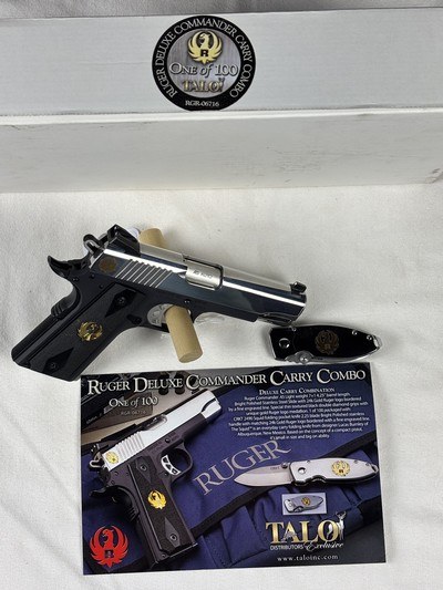RUGER SR1911CMD-ANM 1 OF 100 TALO 45 COMMANDER W/KNIFE - Image 5 of 8