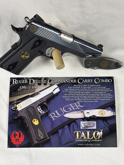 RUGER SR1911CMD-ANM 1 OF 100 TALO 45 COMMANDER W/KNIFE - Image 8 of 8