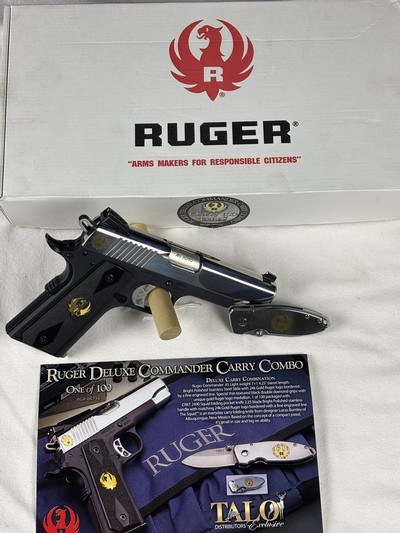 RUGER SR1911CMD-ANM 1 OF 100 TALO 45 COMMANDER W/KNIFE - Image 6 of 8
