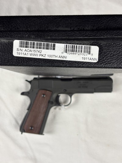 AUTO ORDNANCE 1911-A1 - 45 WWII 100 YEAR ANNIVERSARY - NEW IN BOX - Image 7 of 7