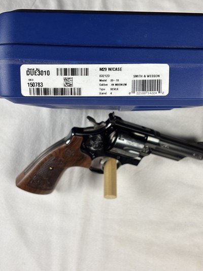 SMITH & WESSON MODEL 29 ENGRAVED WITH CASE - 44 MAGNUM - NEW IN BOX - Image 12 of 14