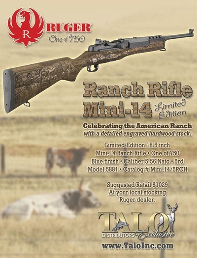 RUGER MINI 14 RANCH TALO - NEW IN BOX - Image 3 of 13