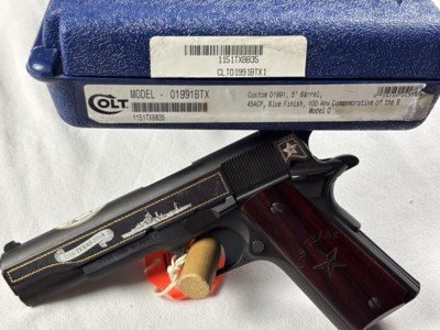 COLT USS BATTLESHIP TEXAS COMMEMORATIVE 1911 - NEW IN BOX - Image 8 of 9