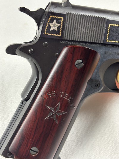 COLT USS BATTLESHIP TEXAS COMMEMORATIVE 1911 - NEW IN BOX - Image 3 of 9
