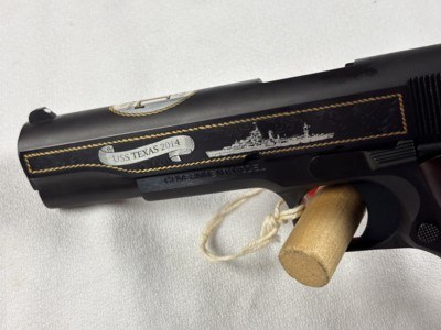 COLT USS BATTLESHIP TEXAS COMMEMORATIVE 1911 - NEW IN BOX - Image 5 of 9