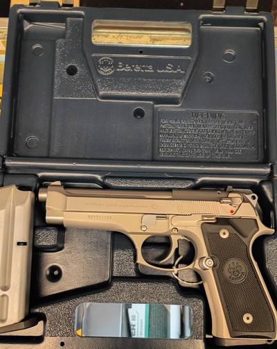 BERETTA MODEL 92 FS INOX GHOST AS NEW - Image 1 of 2