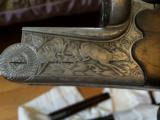 Drilling retailed by D. Schulnigg, Salzburg, Austria, double 12 Gauge shot barrels and .270 Winchester Rifle barrel. - 9 of 12