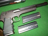 Desert Eagle 357 magnum with 10" barrel polygonal rifling and integral scope bases extra magazine, box and papers - 7 of 7