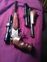 Thompson Contender caliber 30-30 and 30 Herritt with tc leather & Leupold and TC scopes - 2 of 8