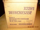 22 Hornet case of 500 rounds winchester factory 45gr soft point - 1 of 2