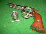 H & R model 950 nickel Forty Niner Miner 9 shot da/sa western 5 1/2" walnut grips- nice! - 2 of 7