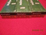 Remington 357 Rem Max 158gr semi jkt hollow point- 3 full factory boxes - 5 of 8