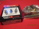 Hornady 38 spec/ 357 magnum and 357 maximum factory new reloading 3 die set + new brass - 2 of 3