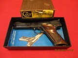 Colt 3rd Match Target Woodsman 4 1/2 as new- correct box and papers - 1 of 10