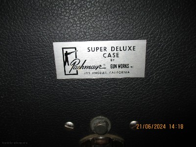 Super Deluxe Case by Pachmayr Gun Works Los Angeles California 5 large handguns- spotting scope - ammo - accessories 18x12x14 high from the 50's?