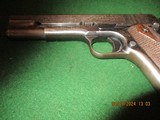 Colt 1911 made 1917 for WW I. Original finish - probably original walnut double diamond grips - 12 of 15