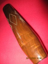 Target shotgun forearm, beavertail, checkered, gloss finish, great walnut figure, for the Rem 58 and 878 auto 12ga - 5 of 5