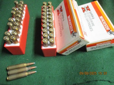 284 Winchester 150gr 2 full boxes of factory ammo - no reloads here