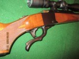Ruger #1 in the rare 218 B chambering with Leupold vari X dot reticule - 1 of 12