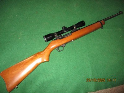 Ruger 44 magnum carbine- very nice with scope