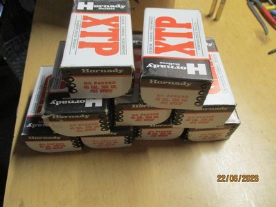 Hornady XTP .452 dia 300gr HP 9 boxes of 50ea - Image 1 of 3