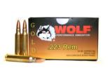 223 ammo 50 bxs 1000rd Wolf Gold Brass Case fmj 556 AR-15 OK Premium Guaranteed From Factory!!! Reloadable!!! - 1 of 1