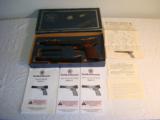 Smith & Wesson Model 41 .22 LR 1967 w/ original box 2 barrels, compensator 2 mags & letter from S&W - 1 of 12