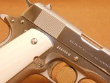 Colt 1911 (Nickel, Ivory Grips, mfg 1970, 45 Auto) - 9 of 12