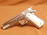 Colt 1911 (Nickel, Ivory Grips, mfg 1970, 45 Auto) - 1 of 12