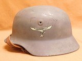 Nazi Luftwaffe Helmet (Size 64) w/ Original Shell - 4 of 7