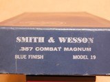 Smith & Wesson Model 19-3 (4-inch, .357 Magnum, Blued, w/ Box) - 13 of 14
