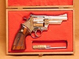 Smith & Wesson Model 27-2 (4-inch, Nickel, w/ Presentation Case) - 2 of 11