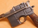 Mauser C96/1896/16 Broomhandle Red 9 (MATCHING STOCK, Harness, German WW1) - 4 of 19