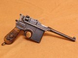 Mauser C96/1896/16 Broomhandle Red 9 (MATCHING STOCK, Harness, German WW1) - 11 of 19